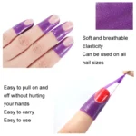 10pcs /Pack Nail Art Nail Polish Anti-Spill U-Shape Stickers - Image 4