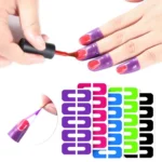 10pcs /Pack Nail Art Nail Polish Anti-Spill U-Shape Stickers - Image 7