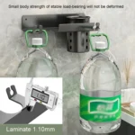 Bathroom Hair Dryer Rack Wall Mounted Soap Toiletries Shelf - Image 9