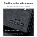 BULL CAPTAIN 0200 Large-capacity First-layer Cowhide Multi-card Slot Wallet RFID Anti-theft Card Holder - Image 4