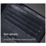 BULL CAPTAIN 0200 Large-capacity First-layer Cowhide Multi-card Slot Wallet RFID Anti-theft Card Holder - Image 6