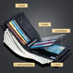 BULL CAPTAIN 0200 Large-capacity First-layer Cowhide Multi-card Slot Wallet RFID Anti-theft Card Holder - Image 9