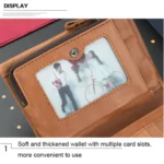 BULL CAPTAIN 03 Large-capacity Folding Multi-card Slot Cowhide Zipper Wallet Coin Clip - Image 6