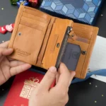 BULL CAPTAIN 03 Large-capacity Folding Multi-card Slot Cowhide Zipper Wallet Coin Clip - Image 10