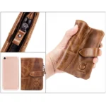 BULL CAPTAIN 01 RFID Anti-theft Multifunctional Cowhide Vertical Detachable Men Wallet - Image 4