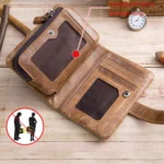 BULL CAPTAIN 01 RFID Anti-theft Multifunctional Cowhide Vertical Detachable Men Wallet - Image 6