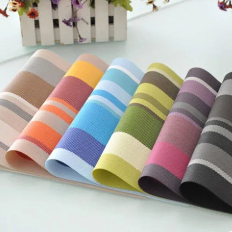 TBD06043092_B1.webp PVC Insulated Placemats Coasters Striped Cutlery Mat - Image 2
