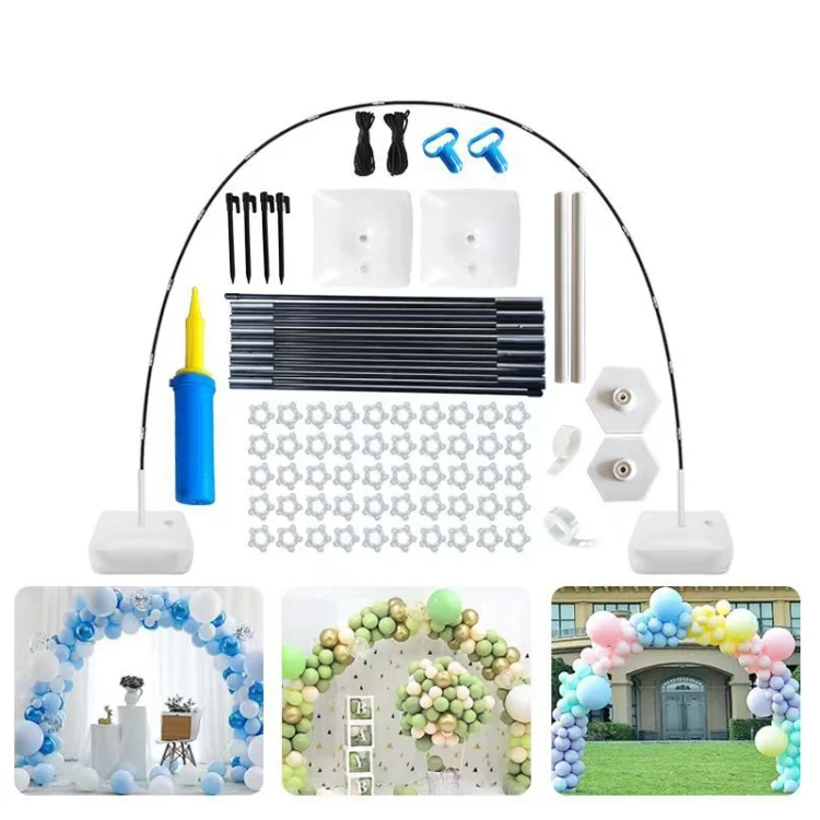 108 x 120 Inch Balloon Arch Stand Set Holiday Party Decoration Props