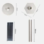 108 x 120 Inch Balloon Arch Stand Set Holiday Party Decoration Props - Image 8