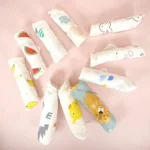 10pcs /Pack 25x25cm Double Layer High Density Print Gauze Handkerchief Toddler Drooling Towel - Image 2