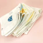 10pcs /Pack 25x25cm Double Layer High Density Print Gauze Handkerchief Toddler Drooling Towel - Image 5