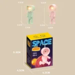 Mini Astronaut Magnetic LED Night Light Desktop Building Block Ornaments Desk Lamp - Image 3