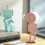 Mini Astronaut Magnetic LED Night Light Desktop Building Block Ornaments Desk Lamp - Image 9