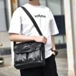 WEIXIER D269 Business Casual Mens Messenger Bag Large Capacity Workwear Functional Crossbody Packs - Image 8