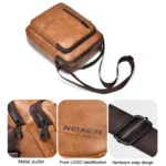 WEIXIER D288 Large Capacity Casual Crossbody Bag Business Waterproof Single Shoulder Packs - Image 5