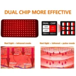 120 LEDs Red Light + Infrared Light Therapy Belt For Back Shoulder Waist Pain Relief - Image 3