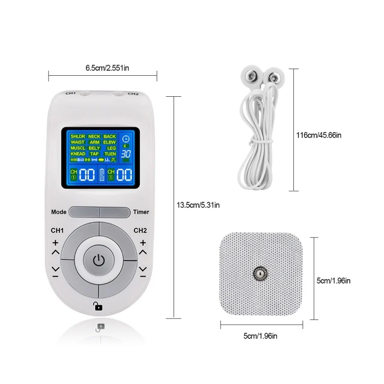 TBD06043180_B1.webp 12 Modes TENS Machine Low Frequency Pulse Physiotherapy Device for Pain Relief - Image 2