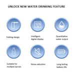 Digital Display Foldable Water Bottle Pump Electric Water Dispenser - Image 3