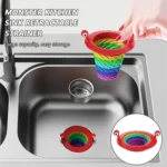 Retractable Rainbow Monster Universal Floor Drain Kitchen Sink Strainer - Image 5