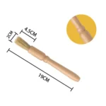 Car Interior Round Wooden Handle Air Vent Cleaning Brush - Image 2