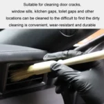 Car Interior Round Wooden Handle Air Vent Cleaning Brush - Image 4