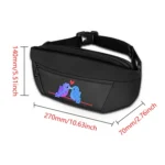 Bluetooth APP Oxford Cloth LED Pocket Outdoor Riding Color LED Waist Bag - Image 3