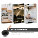 Medical Stone Deepened Mini Gas Special Oil Pan Butter Melting Soup Pot with Diversion Port - Image 11