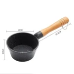 Medical Stone Deepened Mini Gas Special Oil Pan Butter Melting Soup Pot with Diversion Port - Image 3