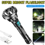 Strong Light Flashlight USB Rechargeable LED Super Bright Long-range Outdoor Lighting - Image 2