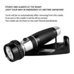 Hotel LED Rechargeable Wall-Mount Torchlight Emergency Flashlight - Image 4