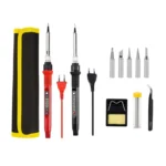 10pcs/ Set 80W Internal Heating Welding Digital Display Soldering Iron Temperature Adjustment Set - Image 2