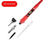 10pcs/ Set 80W Internal Heating Welding Digital Display Soldering Iron Temperature Adjustment Set - Image 3