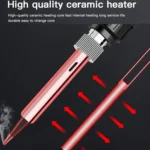 10pcs/ Set 80W Internal Heating Welding Digital Display Soldering Iron Temperature Adjustment Set - Image 10