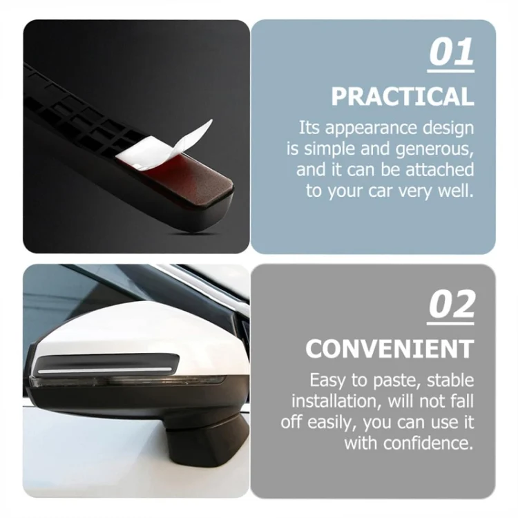 TBD06043266_B1.webp 4pcs/set Car Rearview Mirror Body ABS Anti-collision Strip - Image 2