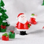 5pcs Christmas Decoration Accessories Micro Landscape Christmas Gift Resin Small Ornament - Image 2