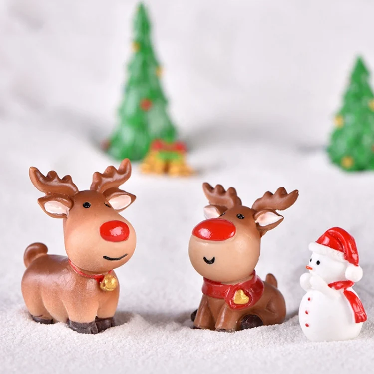 TBD06043310_B3.webp 5pcs Christmas Decoration Accessories Micro Landscape Christmas Gift Resin Small Ornament - Image 4