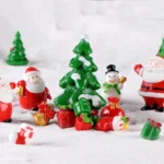 5pcs Christmas Decoration Accessories Micro Landscape Christmas Gift Resin Small Ornament - Image 6