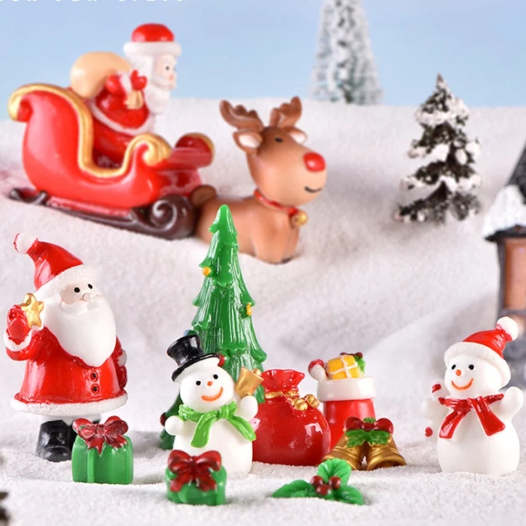 TBD06043310_B6.webp 5pcs Christmas Decoration Accessories Micro Landscape Christmas Gift Resin Small Ornament - Image 7