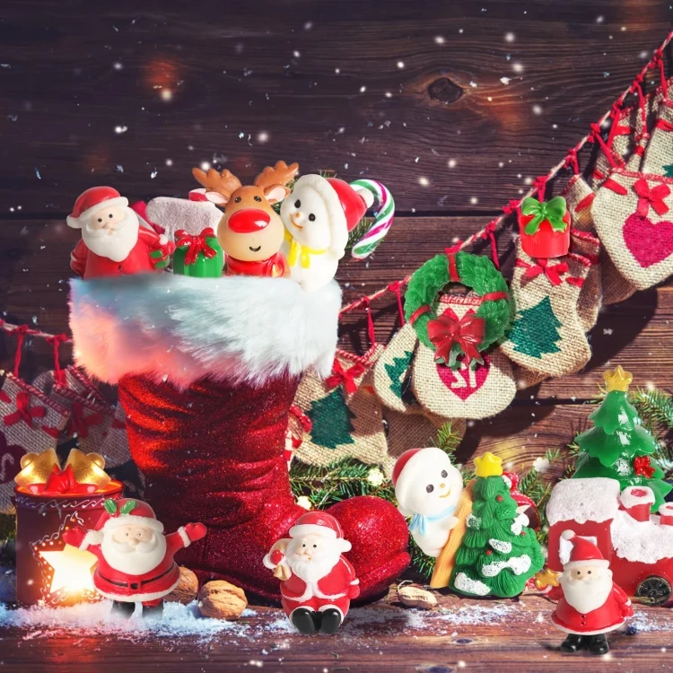 TBD06043310_B7.webp 5pcs Christmas Decoration Accessories Micro Landscape Christmas Gift Resin Small Ornament - Image 8
