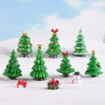 5pcs Simulation Christmas Tree Decoration Christmas Gifts Micro Landscape Snow Ornament - Image 2