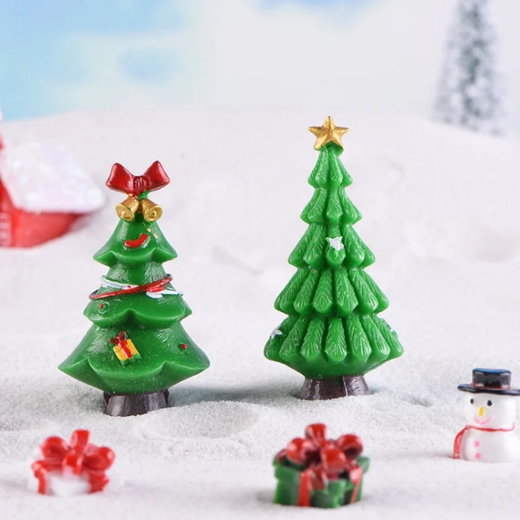TBD06043320_B3.webp 5pcs Simulation Christmas Tree Decoration Christmas Gifts Micro Landscape Snow Ornament - Image 4
