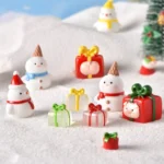 5pcs Christmas Micro Landscape Snowscape Decoration Accessories Christmas Resin Ornament - Image 4