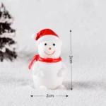 4pcs Christmas Micro Landscape Decorations Resin Craft Gifts Home Decoration Ornaments - Image 6