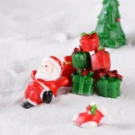 4pcs Christmas Micro Landscape Decorations Resin Craft Gifts Home Decoration Ornaments - Image 5