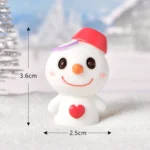 3pcs Christmas Lovely Micro Landscape Snow Ornament Decorative Accessories - Image 9