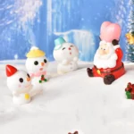 3pcs Christmas Lovely Micro Landscape Snow Ornament Decorative Accessories - Image 5