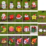 5pcs Christmas Decorations Resin Crafts Gifts Home Decorations Small Ornaments - Image 2