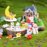 5pcs Christmas Decorations Resin Crafts Gifts Home Decorations Small Ornaments - Image 4
