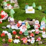 5pcs Christmas Decorations Resin Crafts Gifts Home Decorations Small Ornaments - Image 6