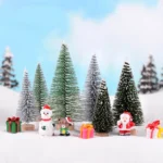 4pcs Christmas Tree Micro Landscape Accessories PVC Home Decoration Ornaments - Image 3